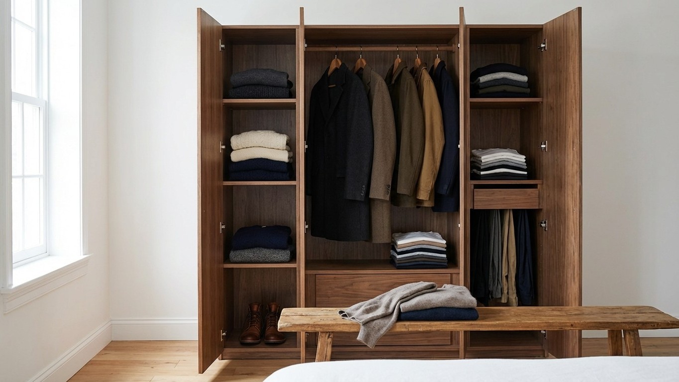 Capsule wardrobe homme hiver : matières, couches et pièces clés