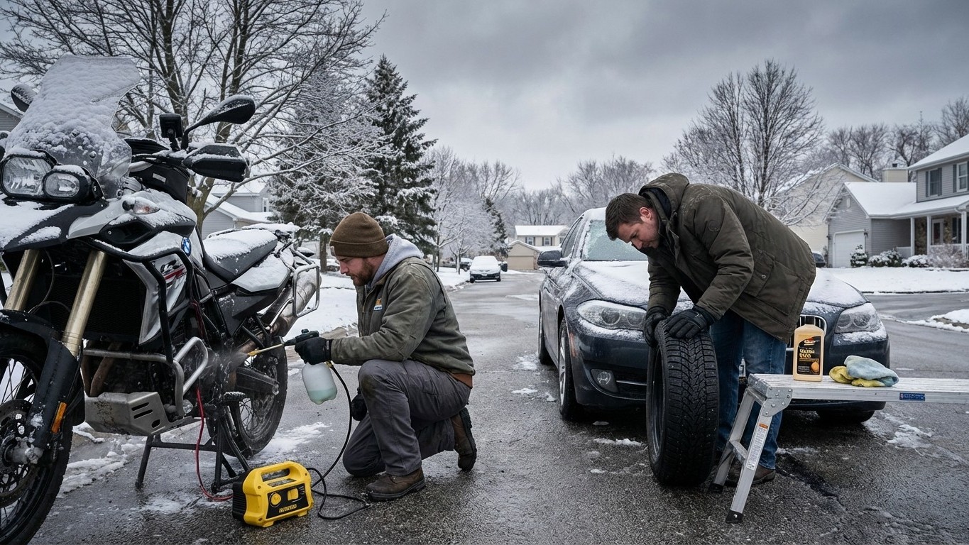 Motards et automobilistes : l’erreur d’entretien hivernal qui coûte cher (et comment l’éviter dès maintenant)
