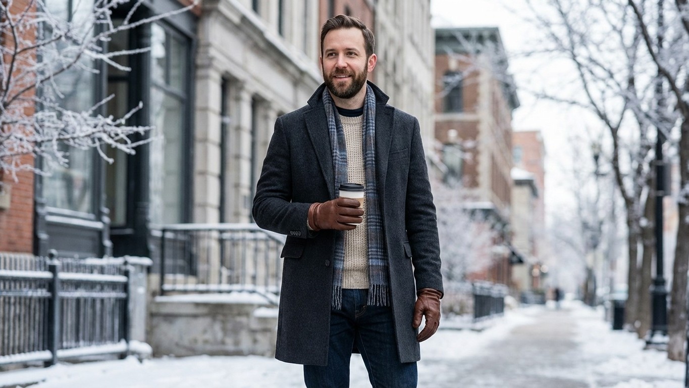 Style vestimentaire homme hiver : superpositions, matières et tenues chaudes