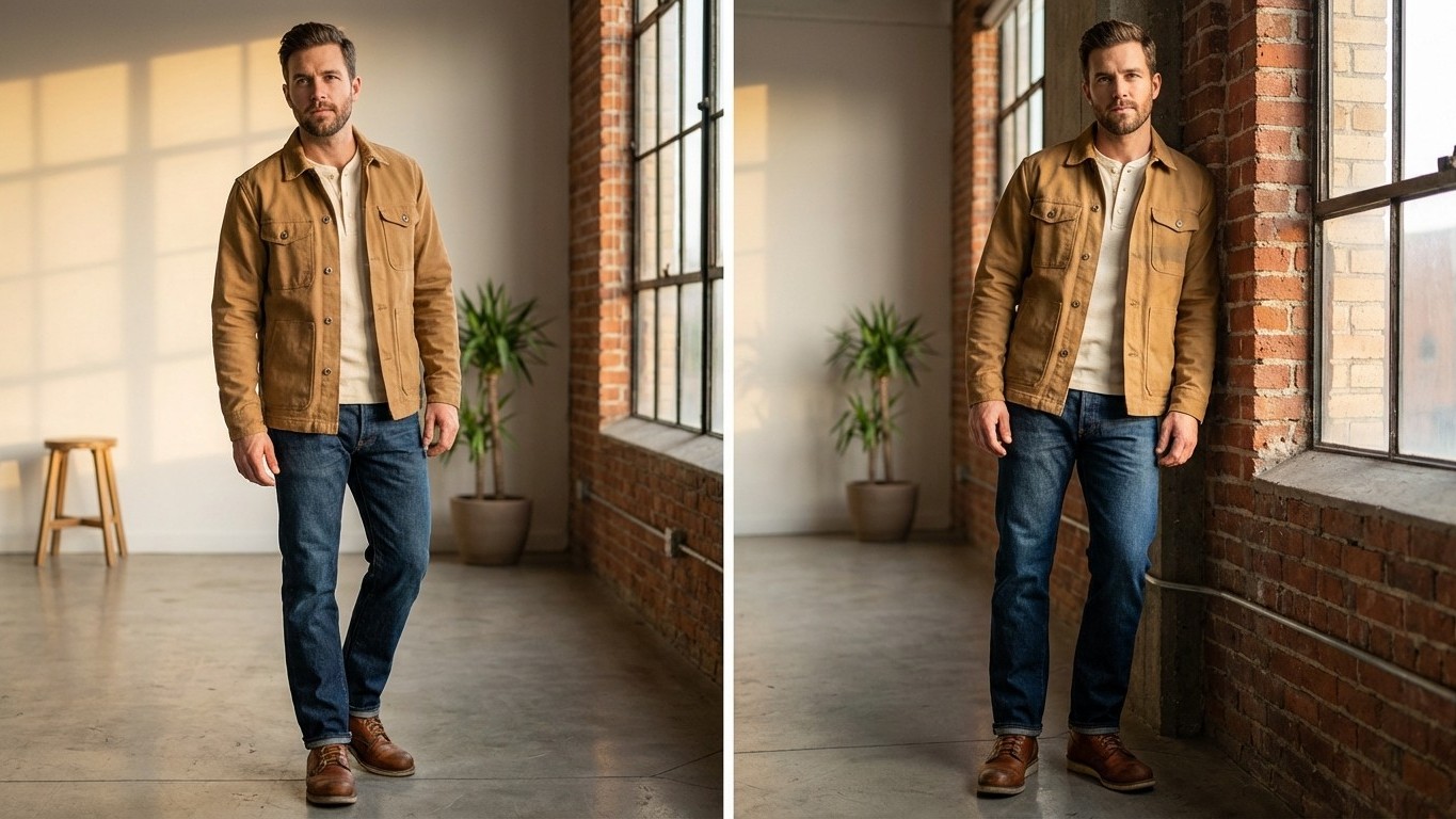 Style workwear homme : denim, boots et vestes robustes sans faire déguisé