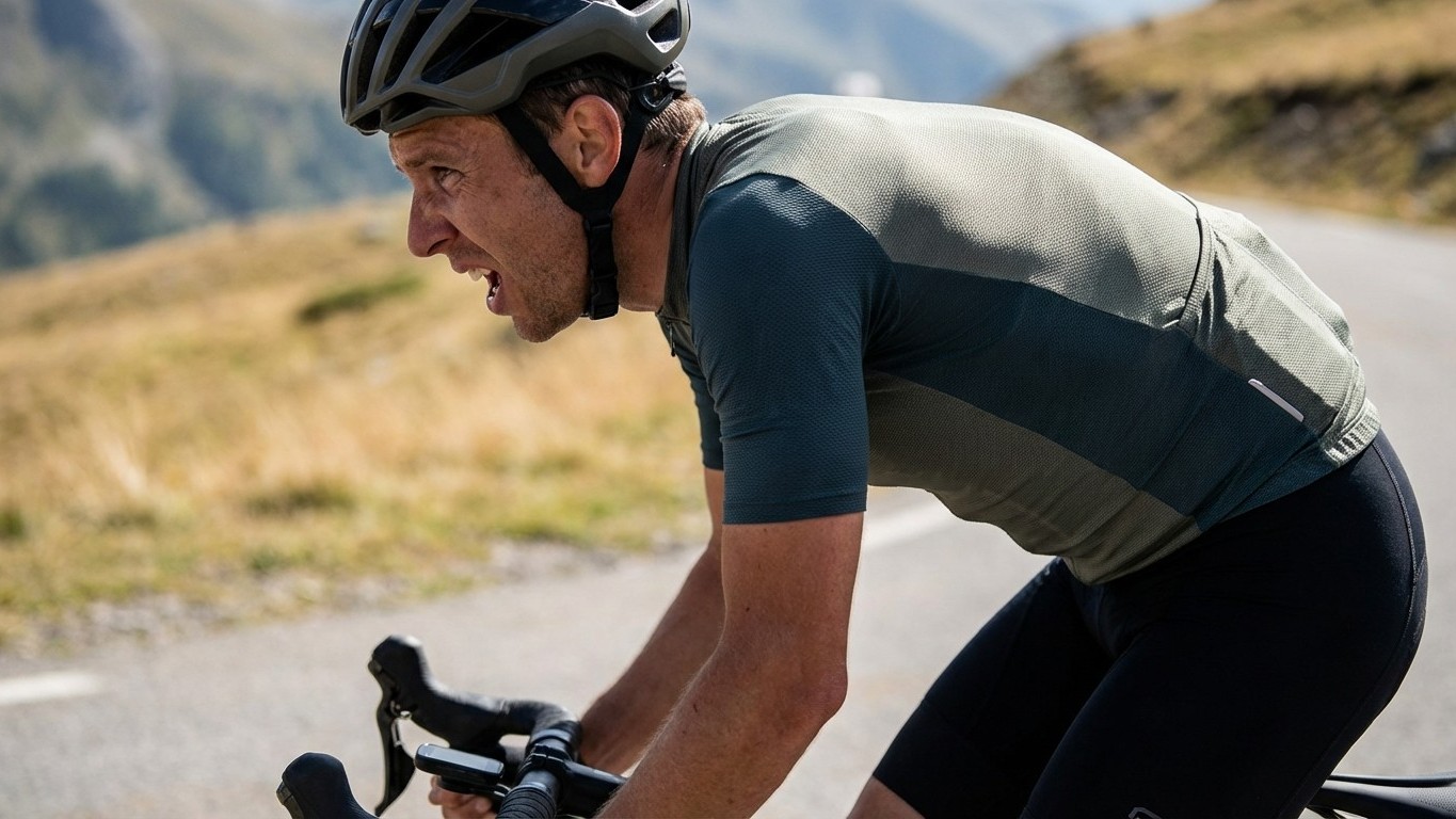 Ce réflexe que tous les cyclistes ont en côte leur coupe en réalité 15 % de leur capacité respiratoire