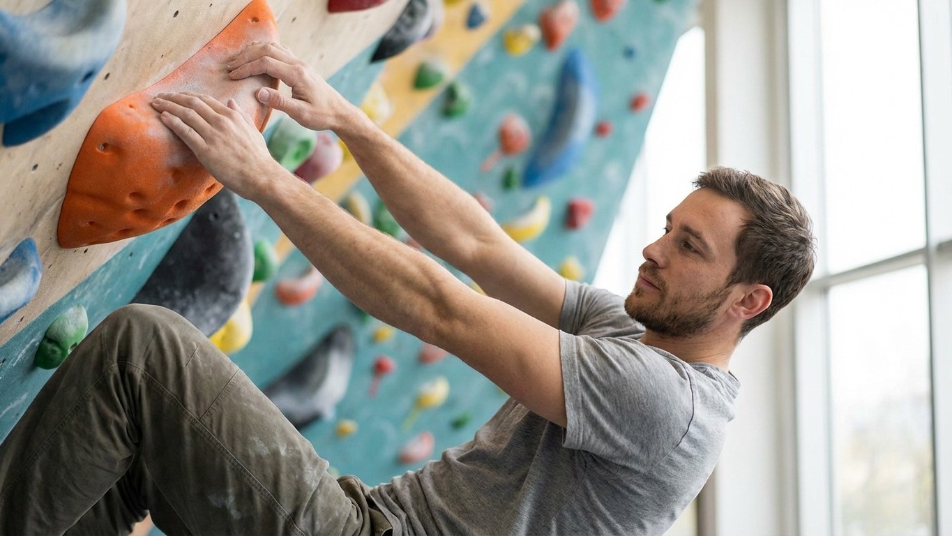 Ce réflexe que tous les débutants ont sur le mur d'escalade est exactement ce qui les fait décrocher à mi-voie