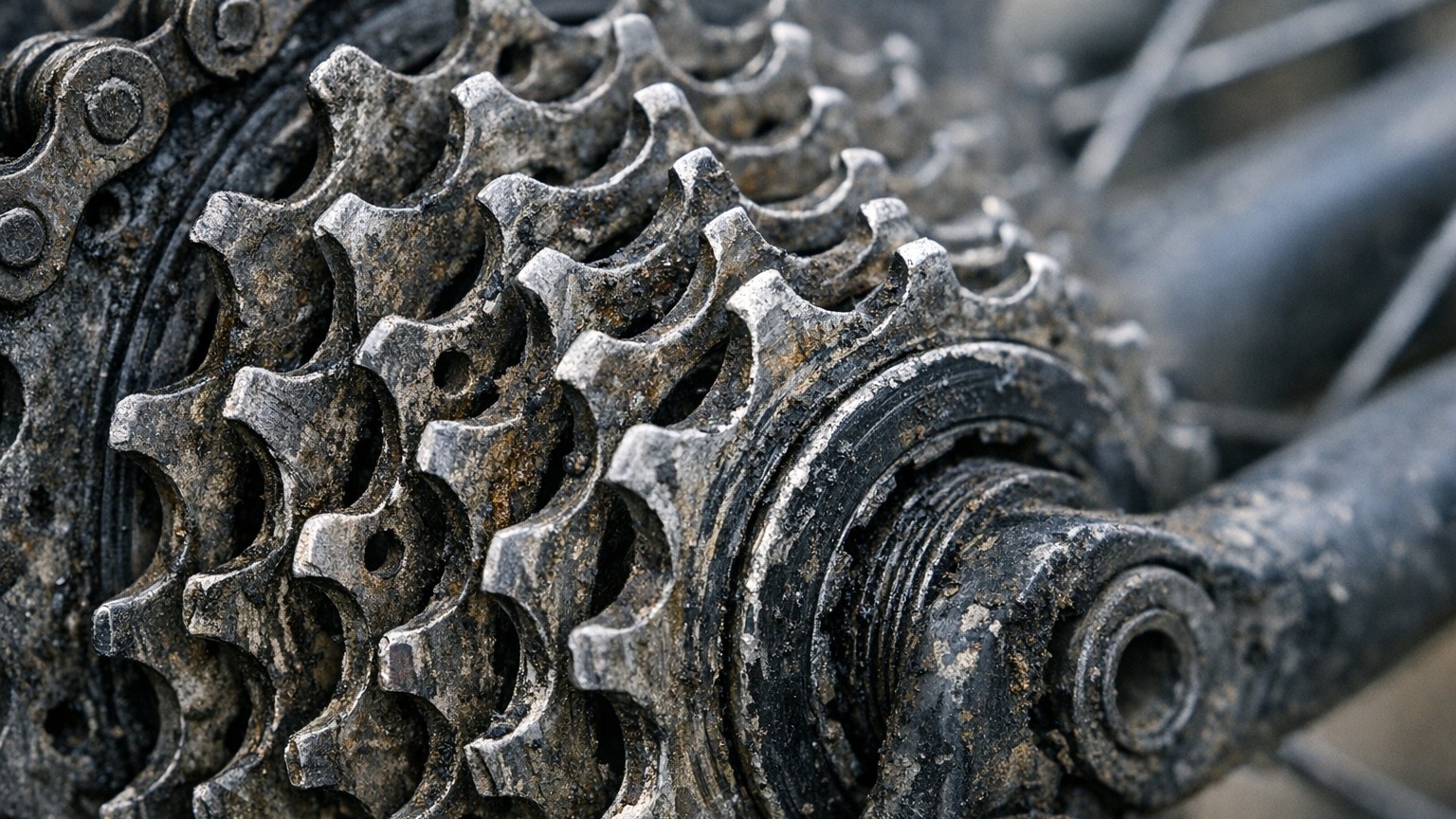 Je regraissais ma chaîne de vélo après chaque sortie sans la nettoyer : le jour où j'ai vu les dents de mes pignons, j'ai ...