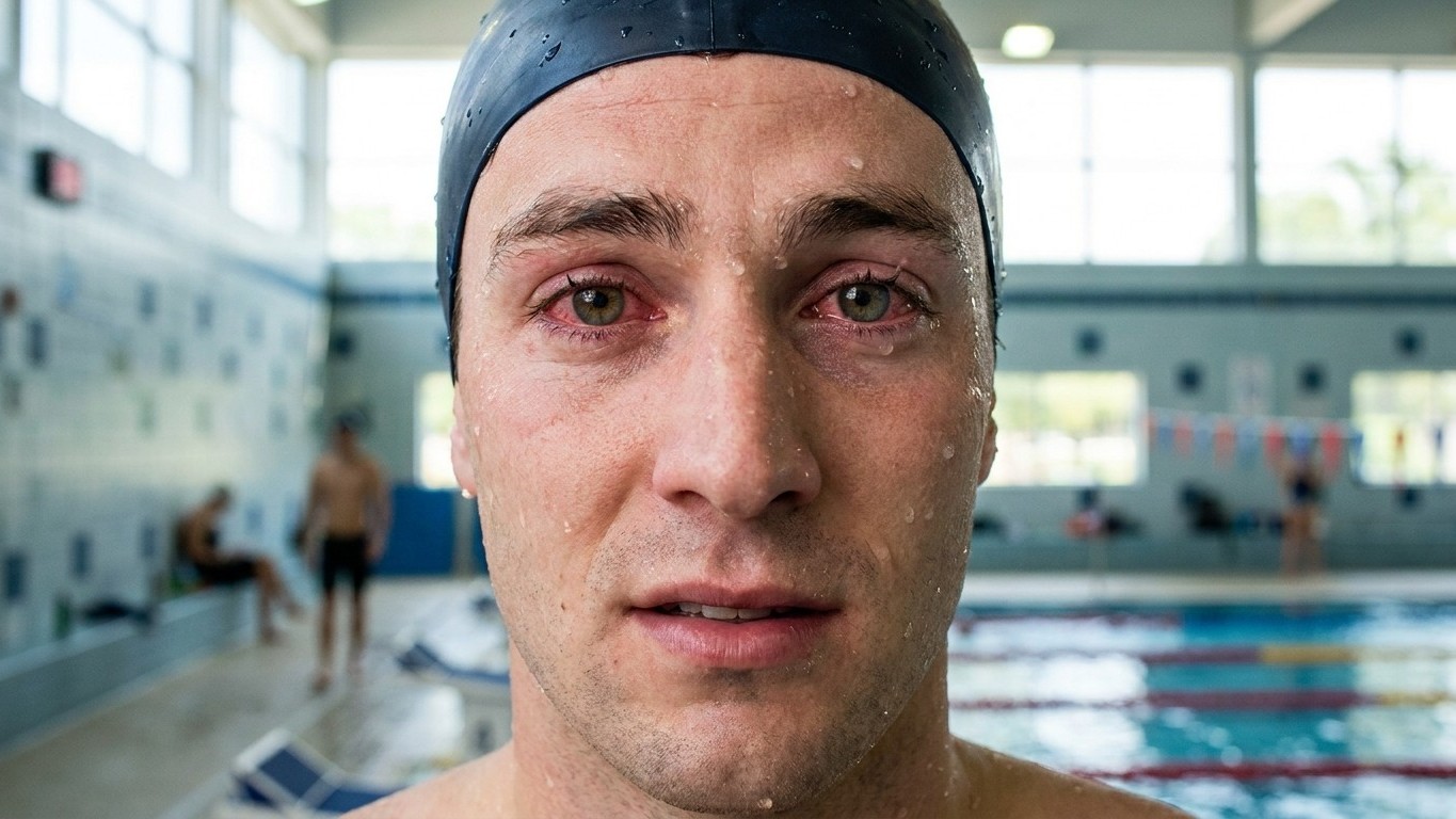 « C'est le chlore qui pique les yeux » : pourquoi cette croyance de tous les nageurs cache une réaction chimique qu'on déc...