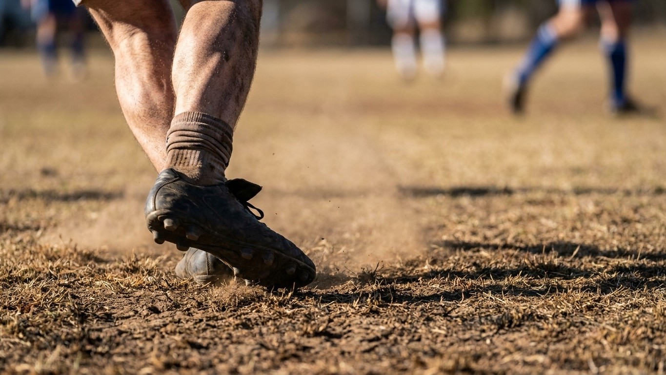 J'ai gardé mes crampons vissés tout l'été sur les terrains durcis : quand mes chevilles ont lâché en plein match, j'ai com...