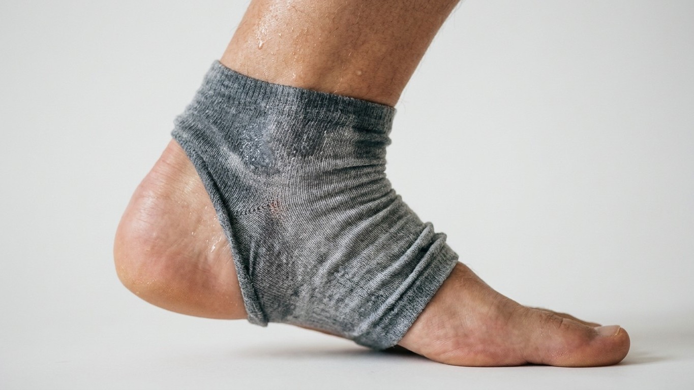 Je courais toujours avec mes chaussettes en coton sans y penser : un podologue m'a montré ce que la fibre gorgée de sueur ...