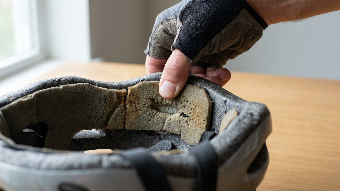 Je laissais mon casque de vélo derrière le pare-brise tout l'été : le jour où un vendeur a pressé la mousse devant moi, j'...