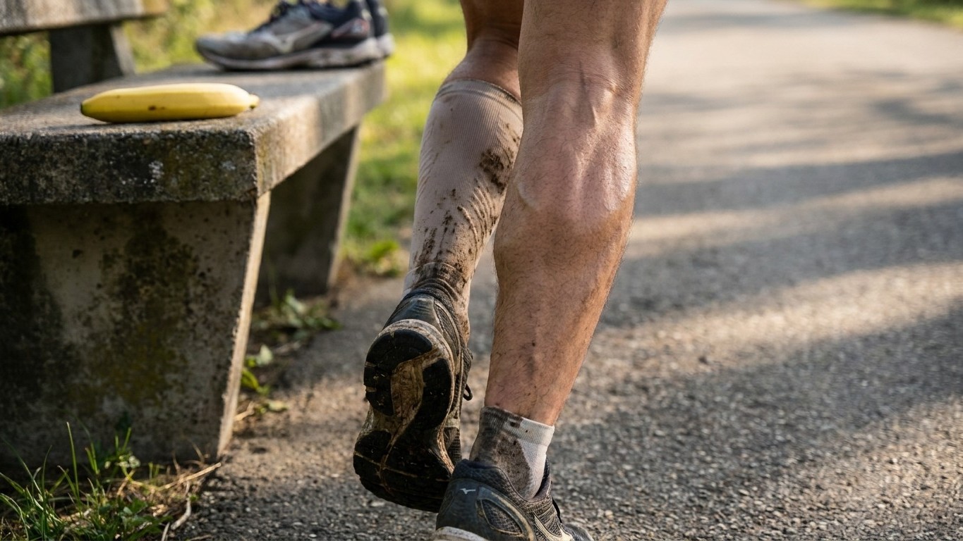 J'ai avalé une banane avant chaque sortie pendant six ans juste pour éviter les crampes : au dixième kilomètre, mon mollet...