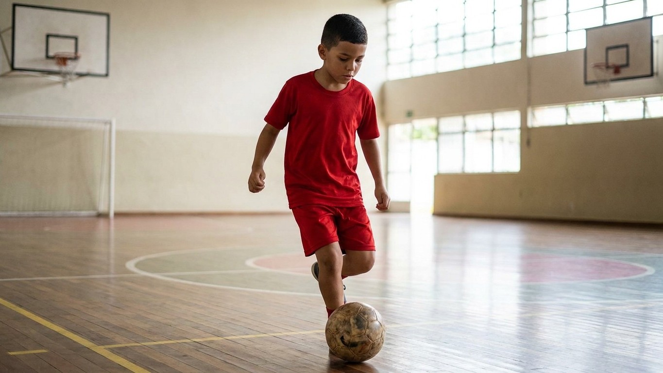 Les Brésiliens ne font jamais jouer leurs enfants sur grand terrain avant 12 ans : ce qu'ils leur mettent dans les pieds à...