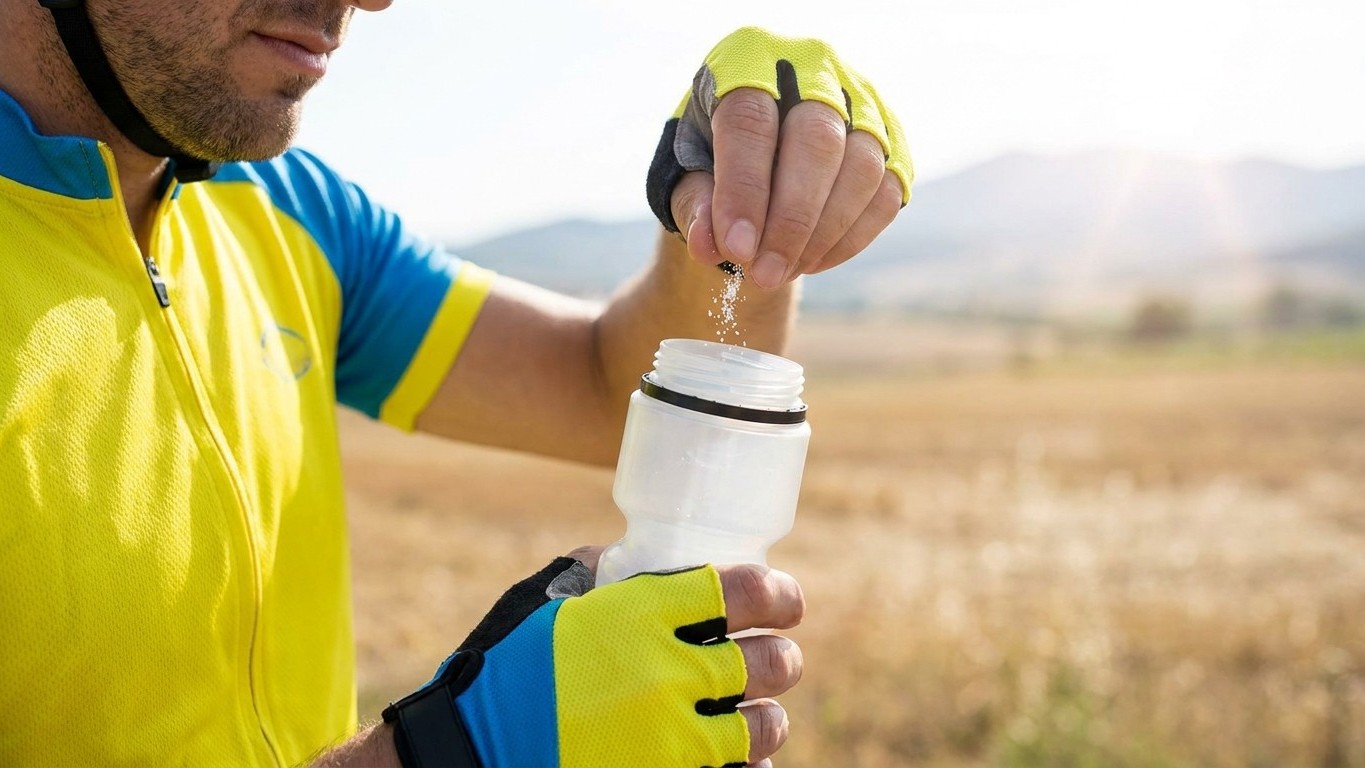 Les cyclistes d'expérience ne remplissent jamais leur bidon d'eau plate au-dessus de 35 °C : ce qu'ils ajoutent dedans tie...